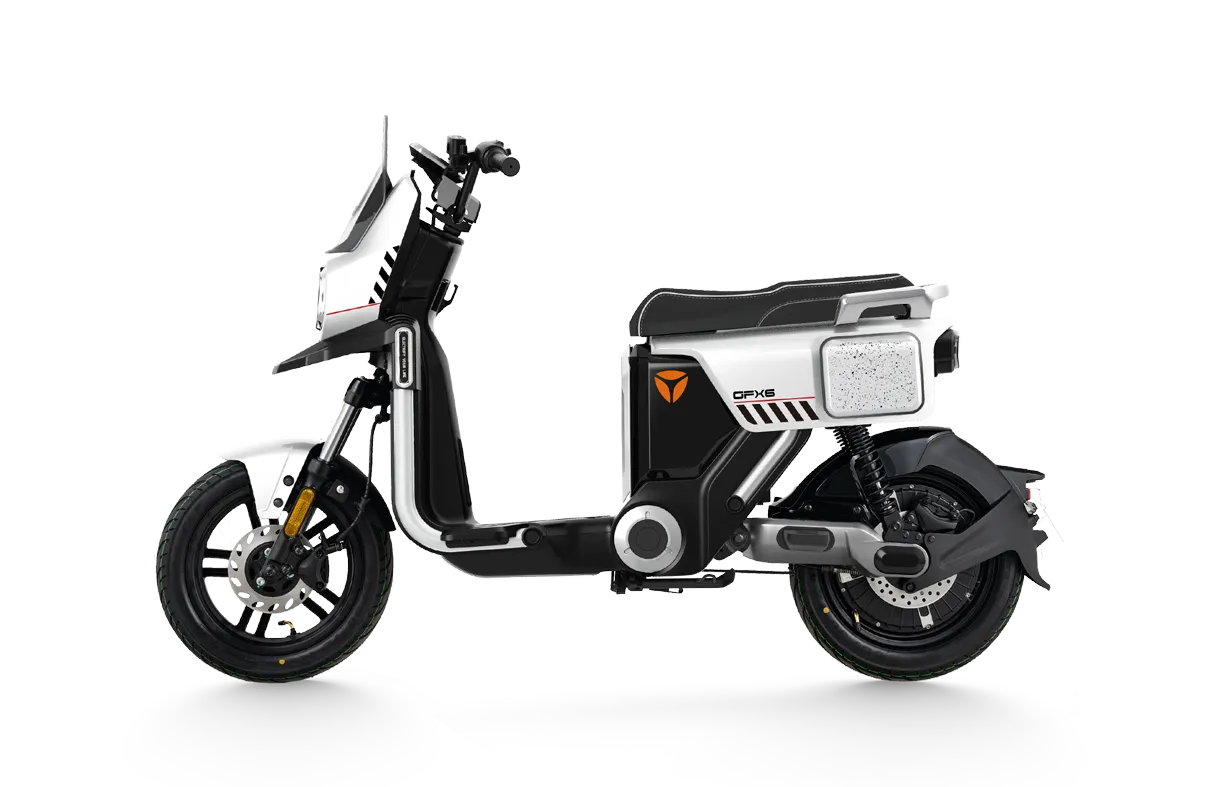 Scooter elétrica branca